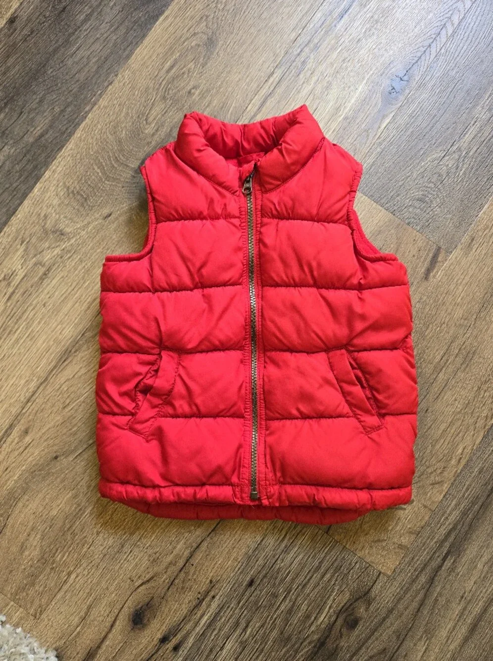 Old Navy Red Quilted Puffer Vest for Kids